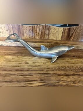 Silver Metal Dolphin Bottle Opener